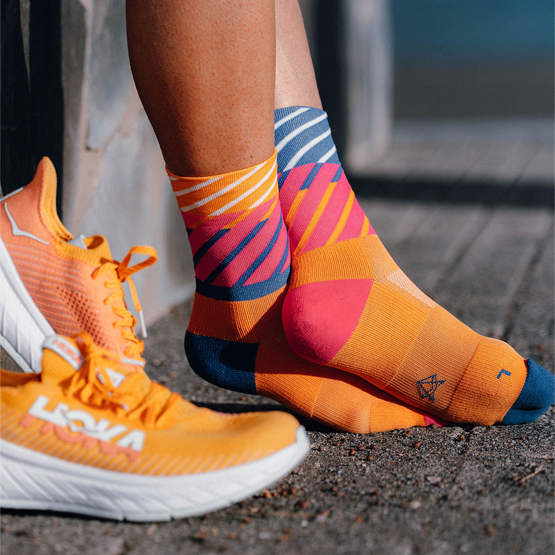 INCYLENCE Run Socks Diagonals Orange