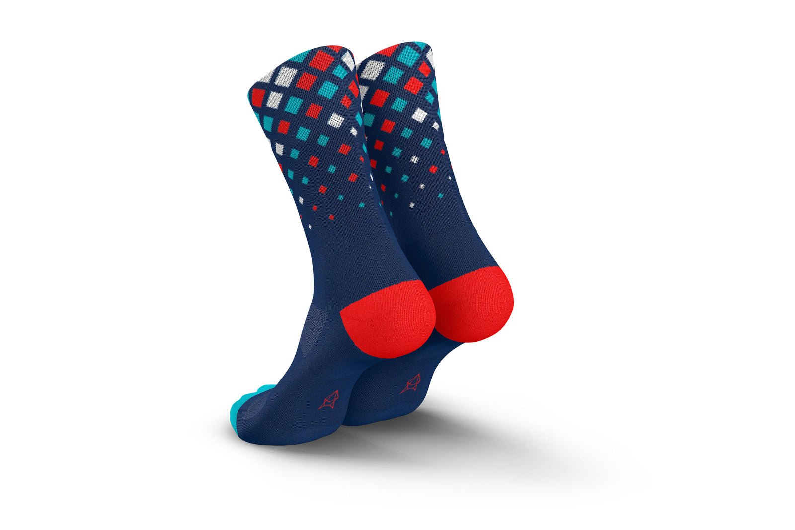 INCYLENCE Running Crystal Navy Cyan Inferno Long Sock