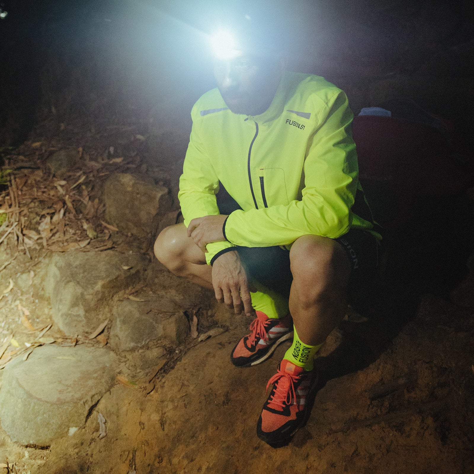 Fusion S1 Shell Mens Running Jacket_Action