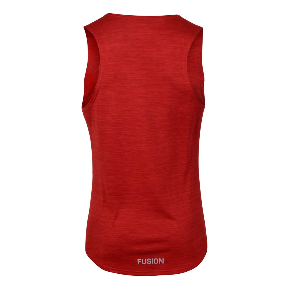 Fusion Mens C3 Singlet_Colour: Red