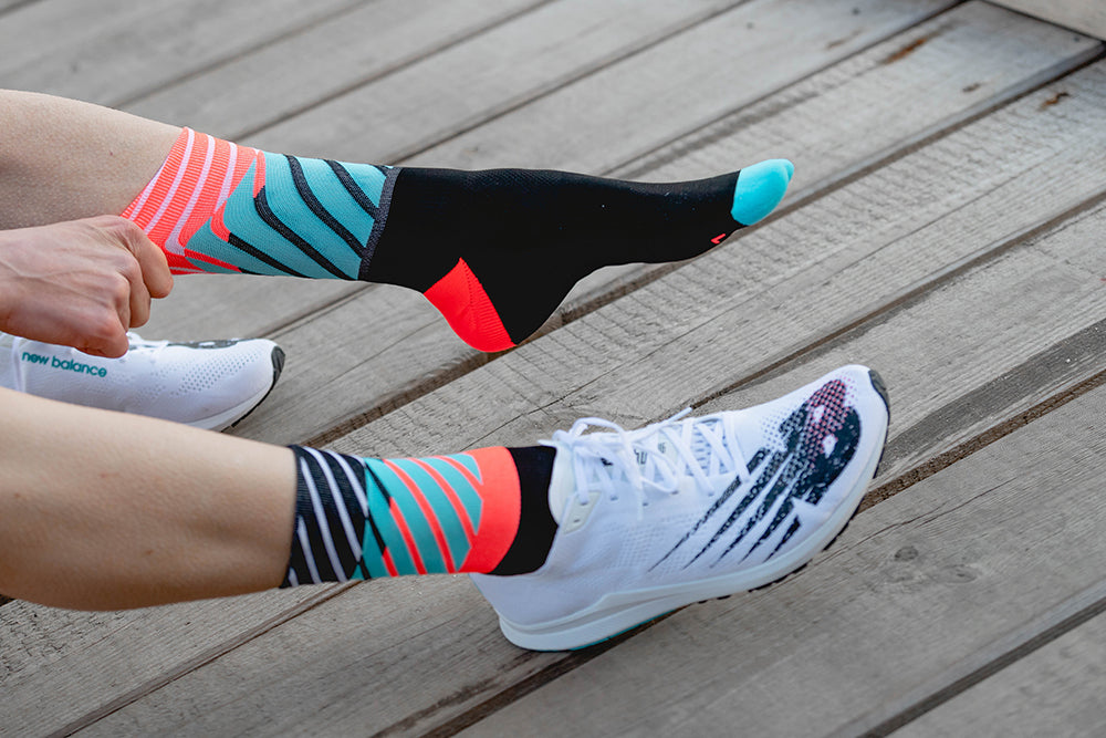 Incylence Running Diagonals Black Inferno Long Sock Socks INCYLENCE