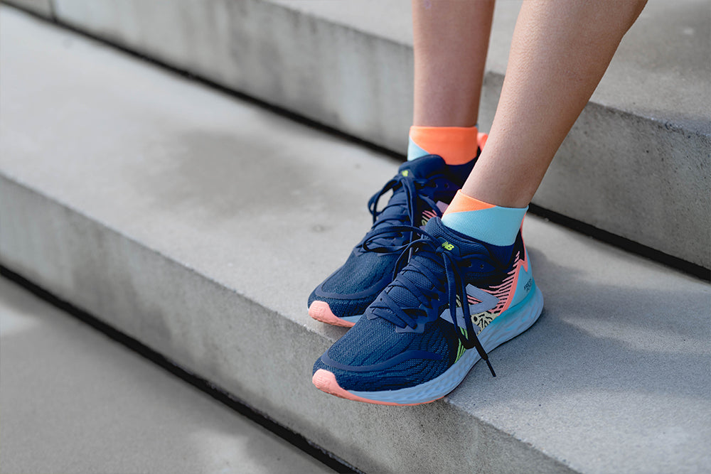 Incylence Running Splits Mint Orange Short Sock Socks INCYLENCE