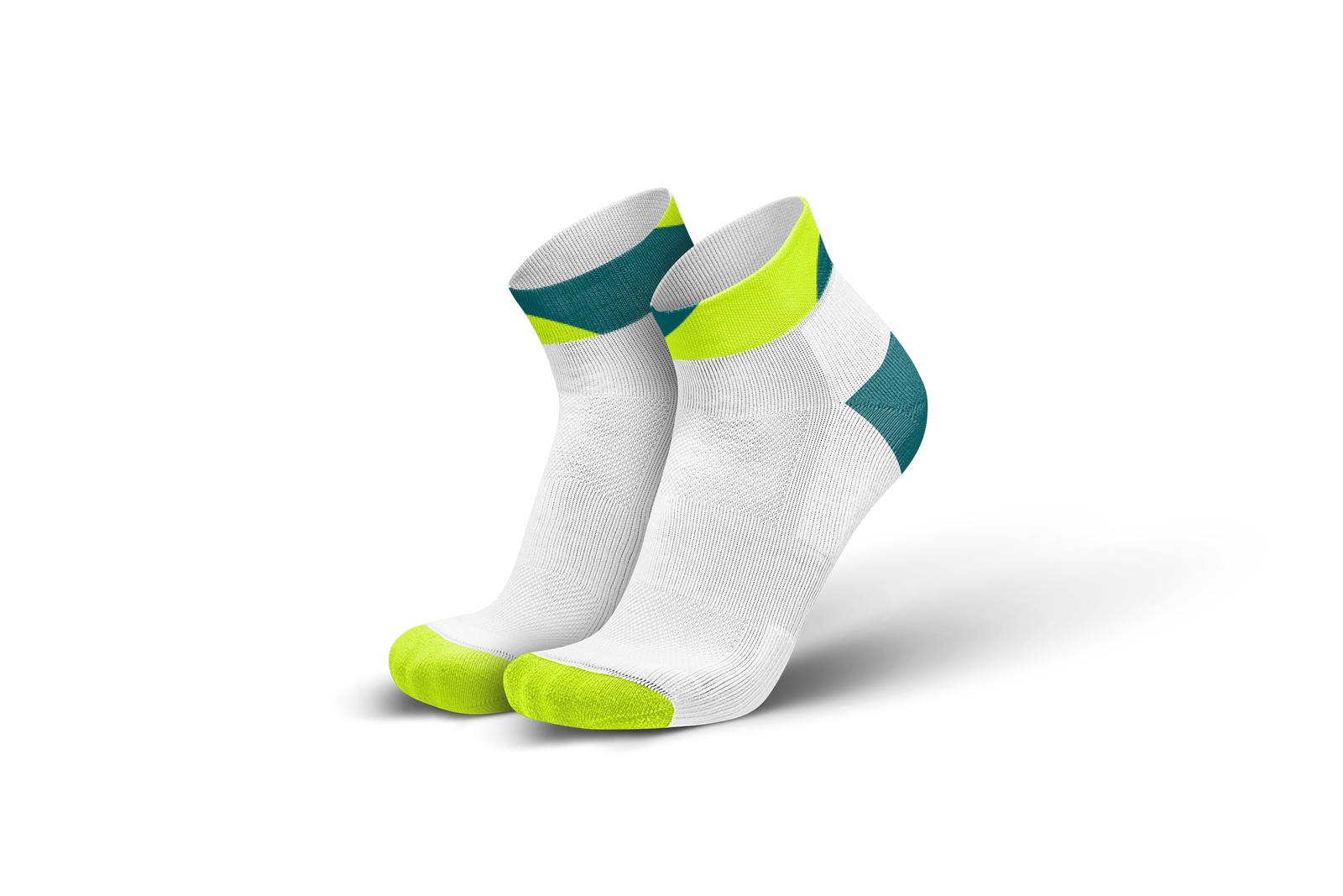 Running Sock Splits Petrol Canary