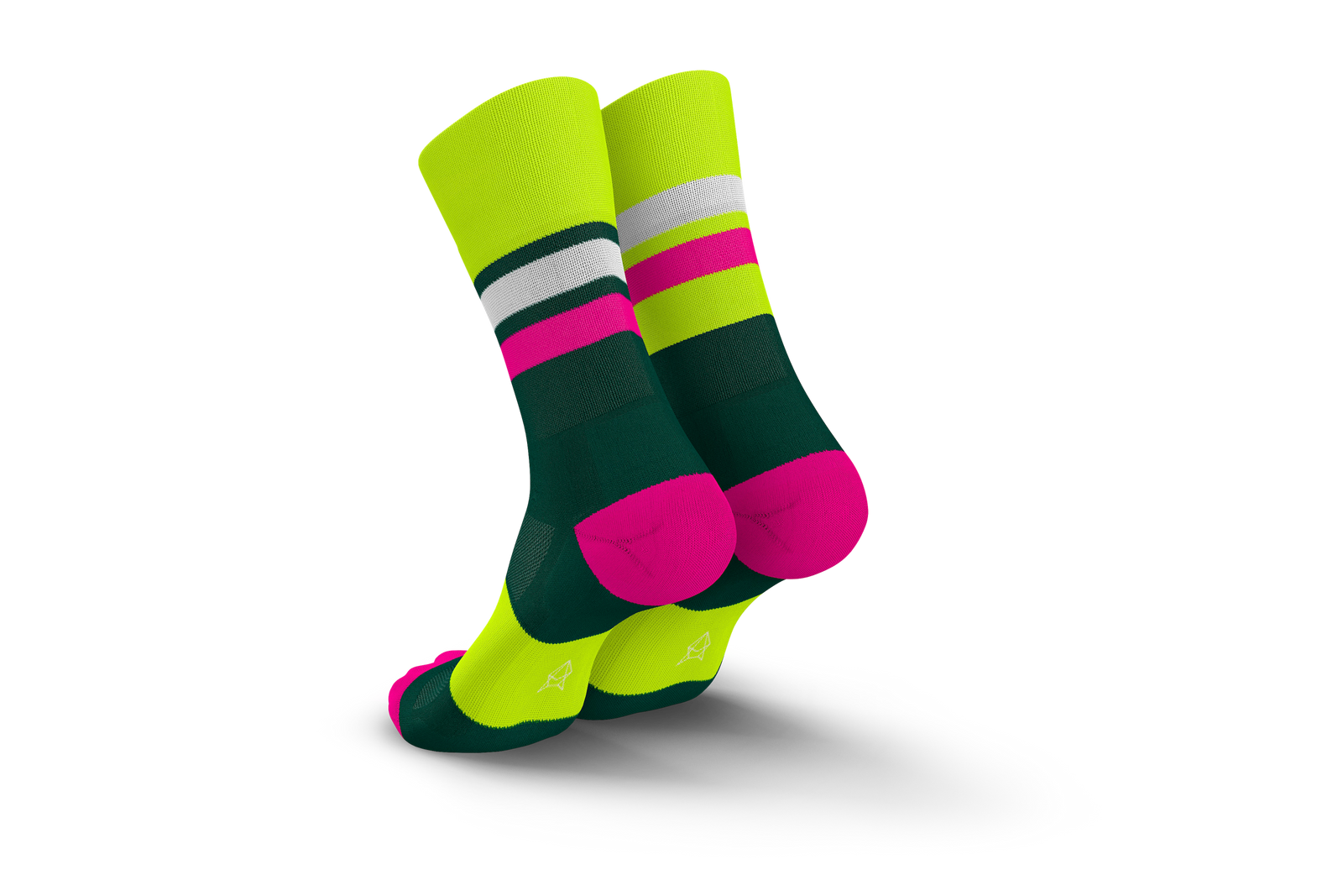 Incylence Ultralight Tracks Petrol Canary Long Sock Socks INCYLENCE