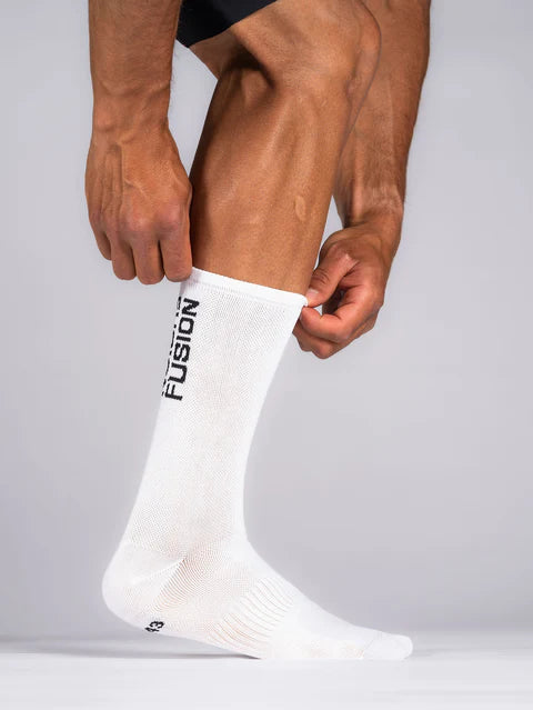 Fusion White Cyclign Sock