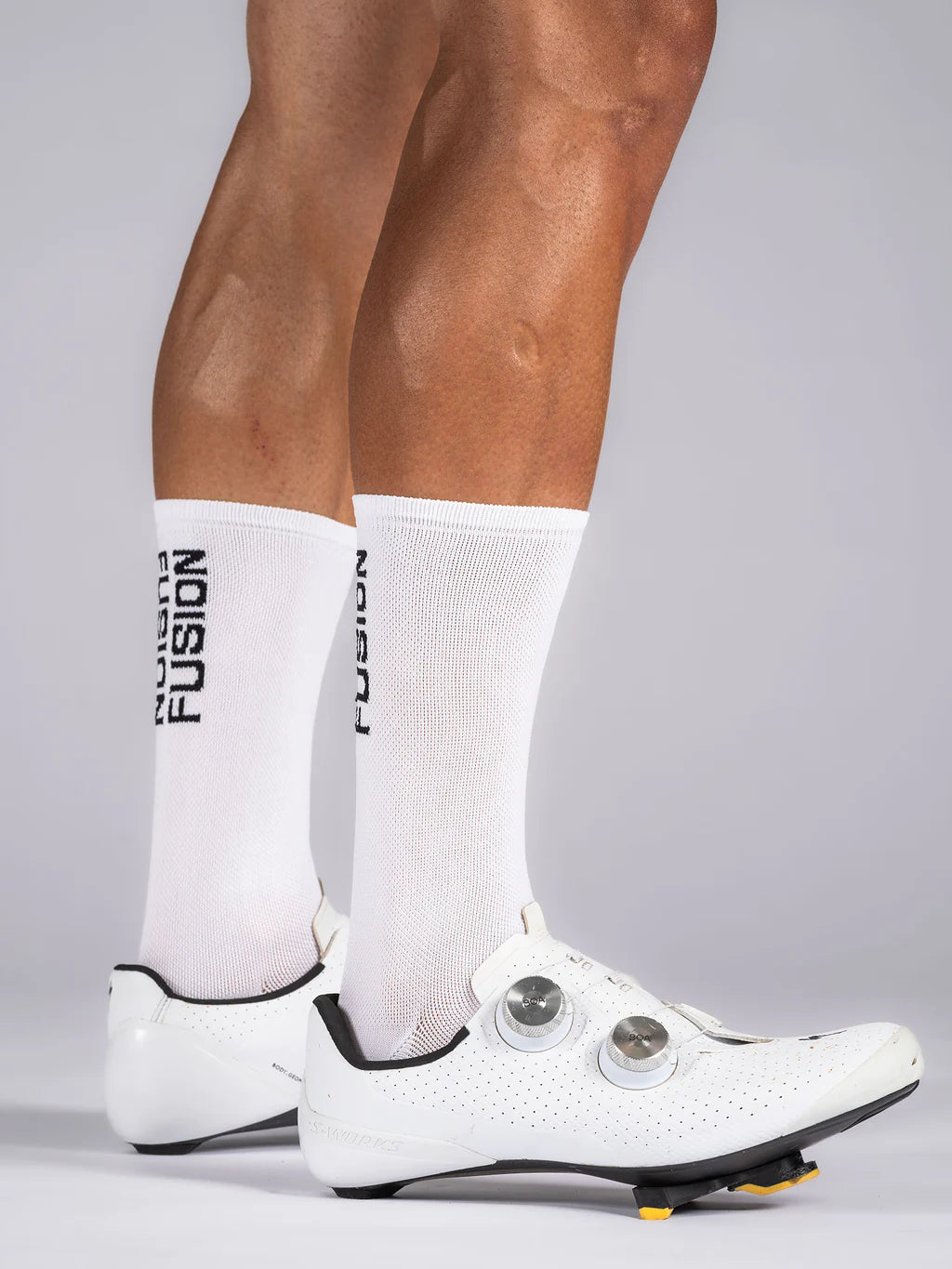 Fusion White Cycling Sock