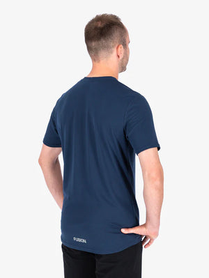 Fusion Mens Navy T-shirt rear
