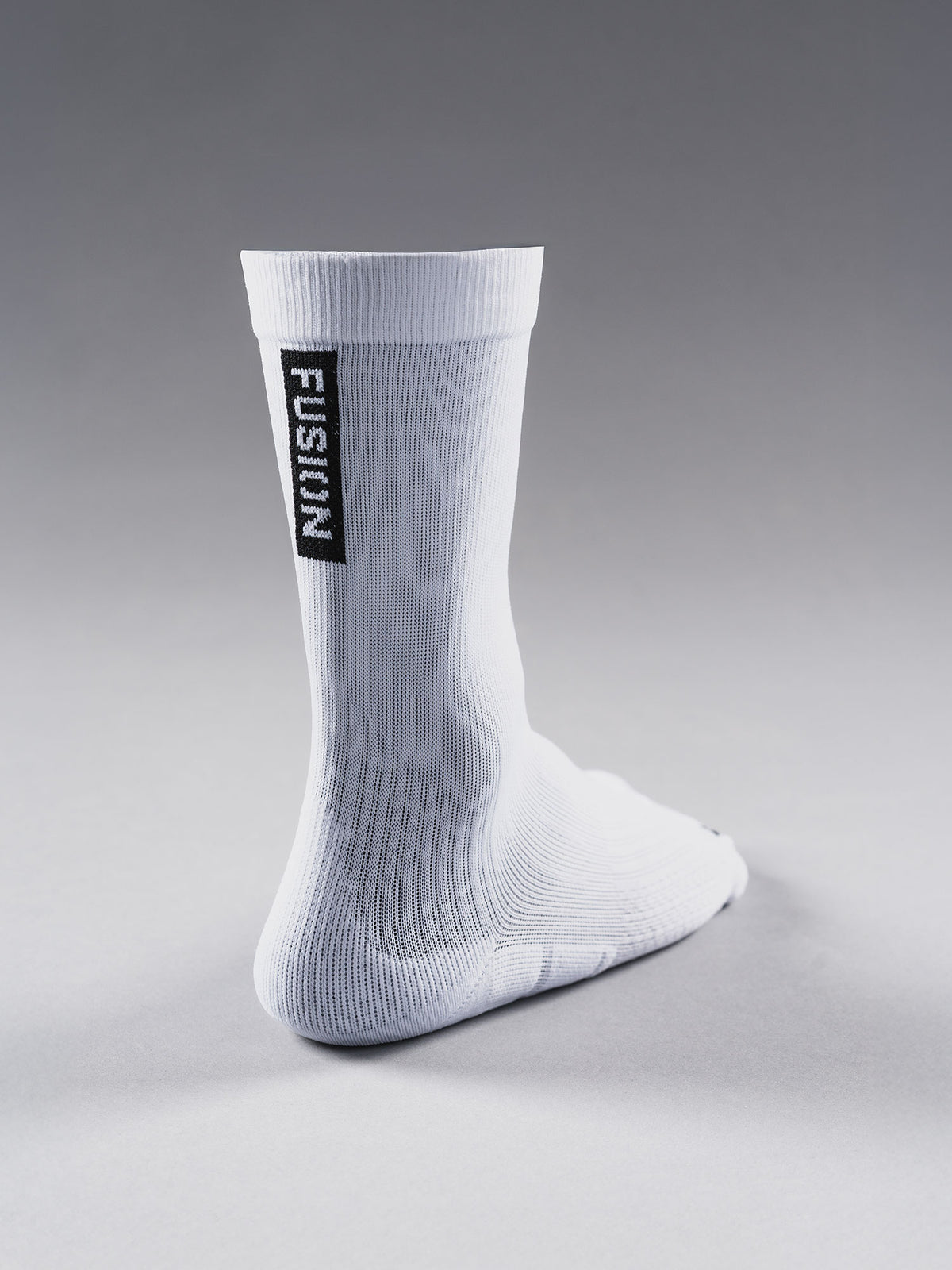 Fusion running sock  with extra reinforced yarn in heel and toe box
