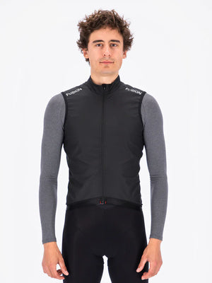 Fusion S1 Cycle Vest front in black