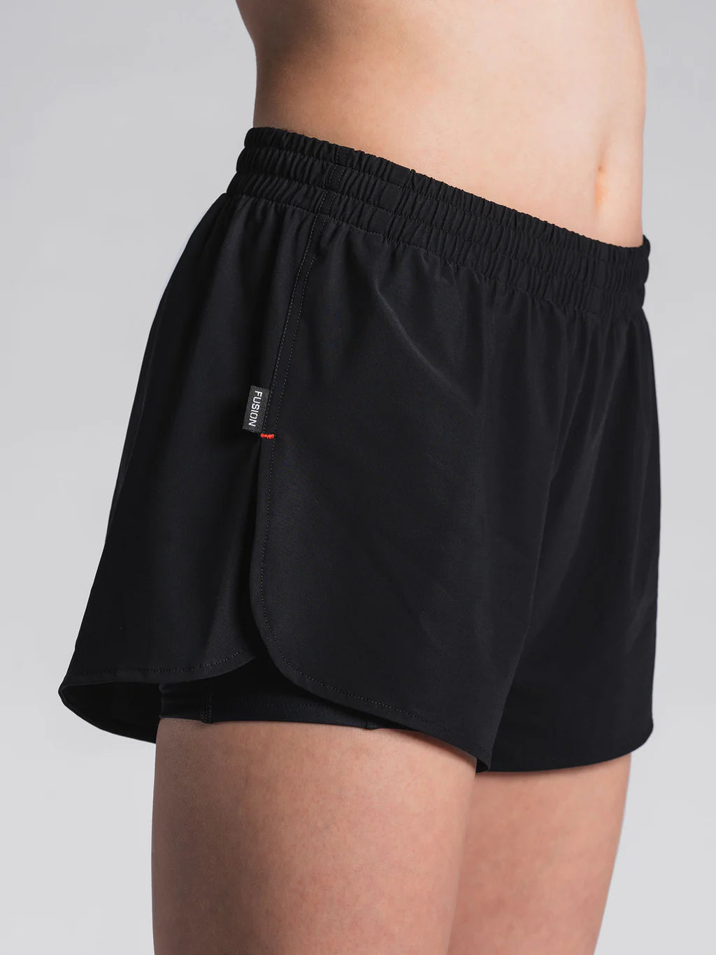 womens run shorts waistband