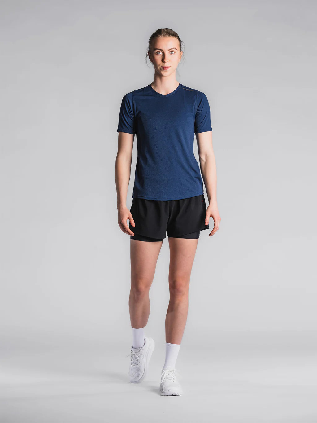 Womnes Run Shorts on female athlete