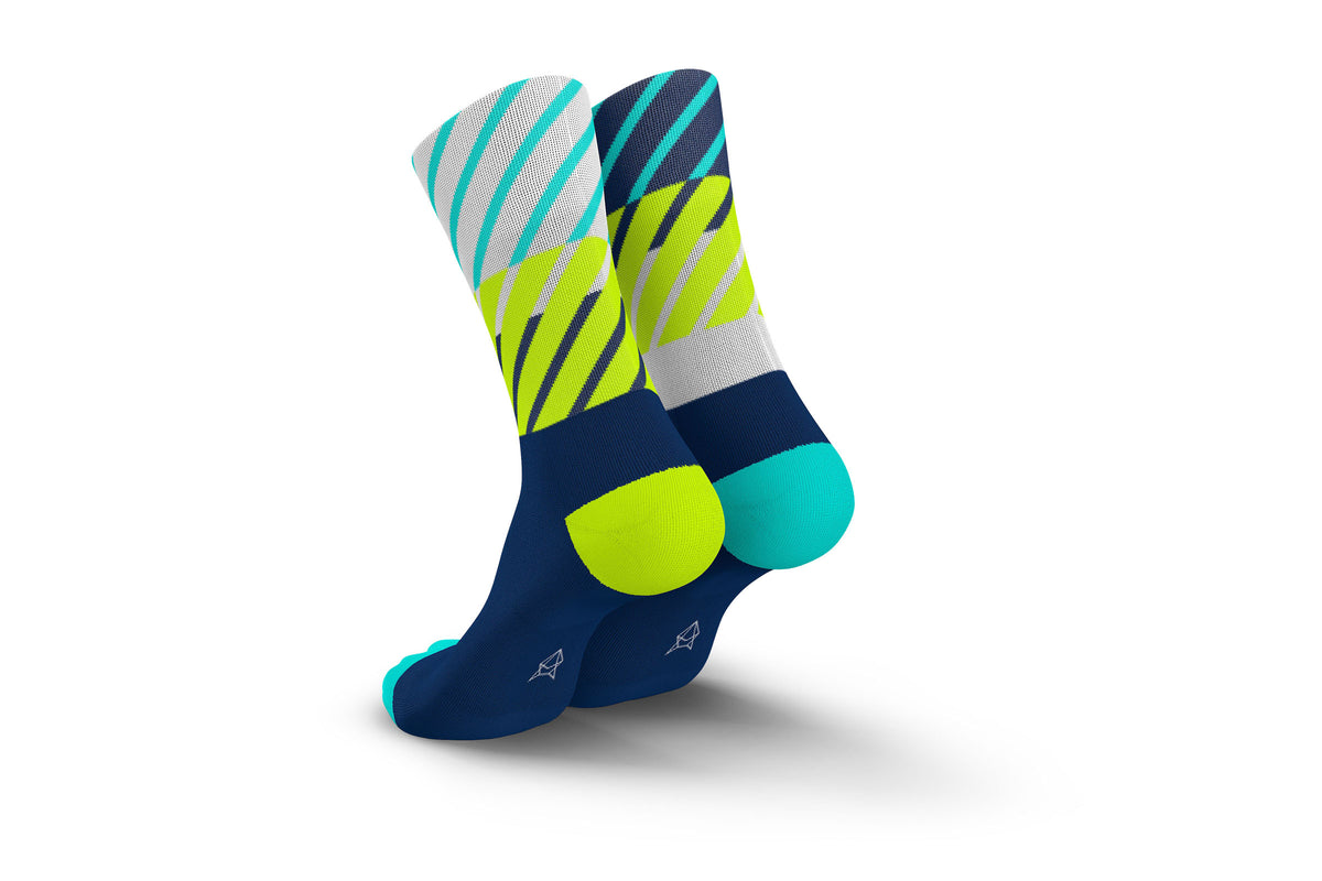 Incylence Running sock Diaganols Navy Blue