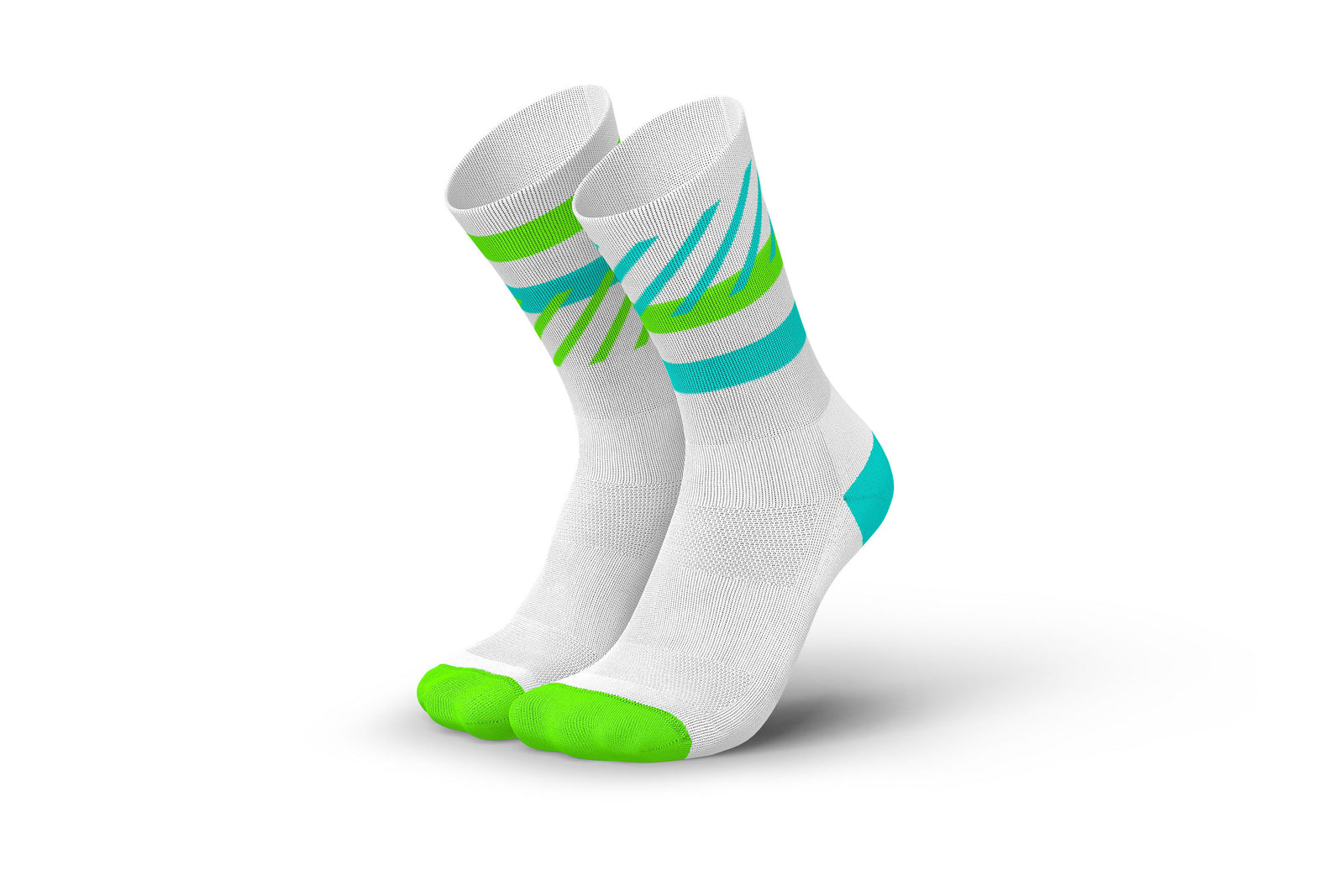 Incylence running sock disrupts Green Cyan