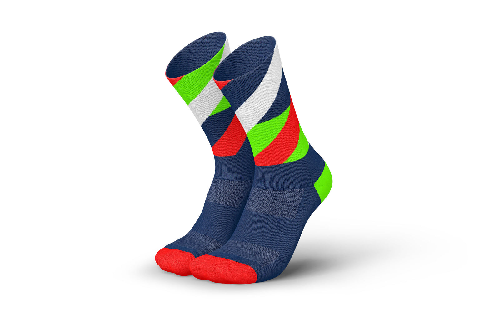 INCYLENCE Running Loops Navy Green Inferno Long Sock