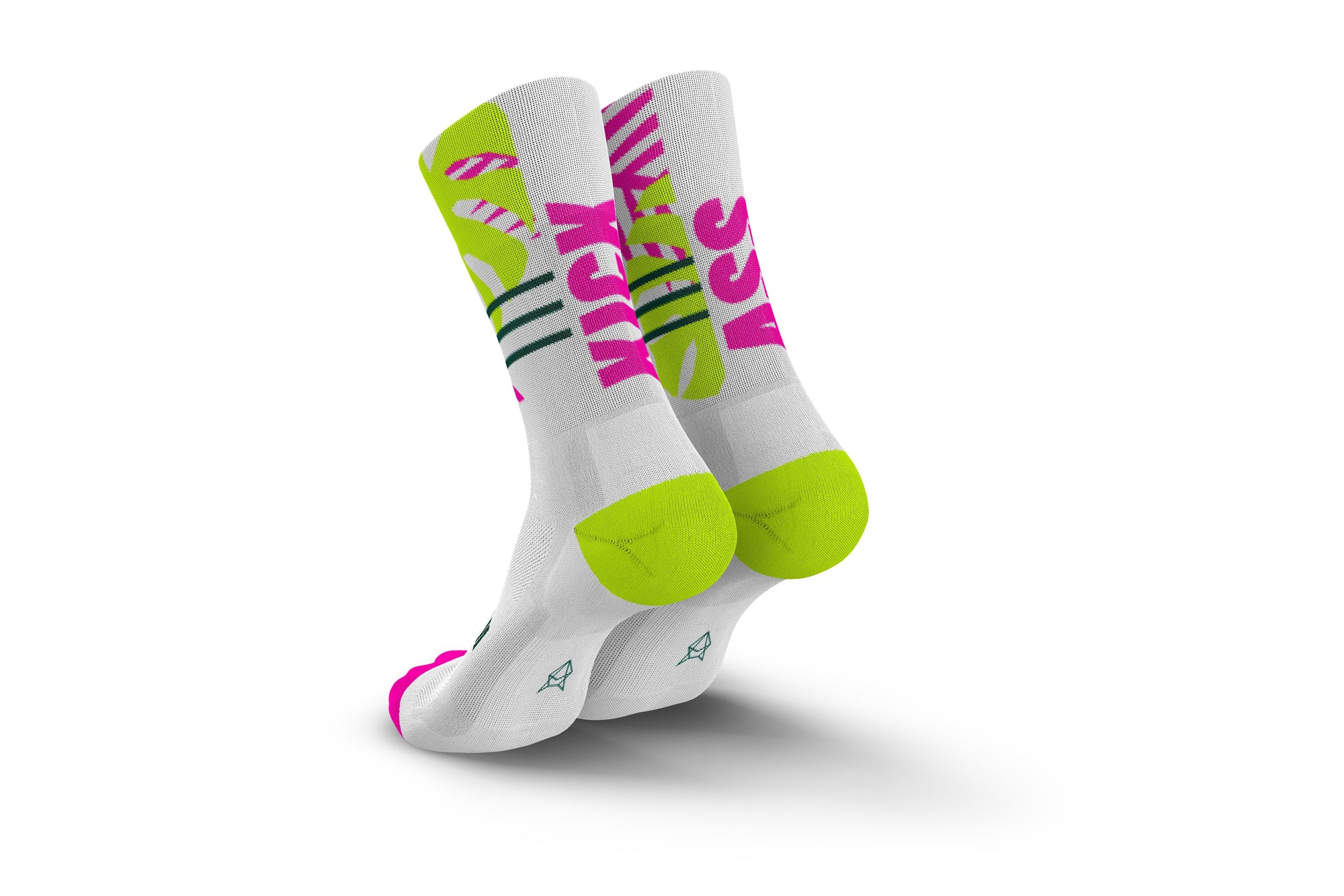 Kona Ultralight Triathlon Sock White pink