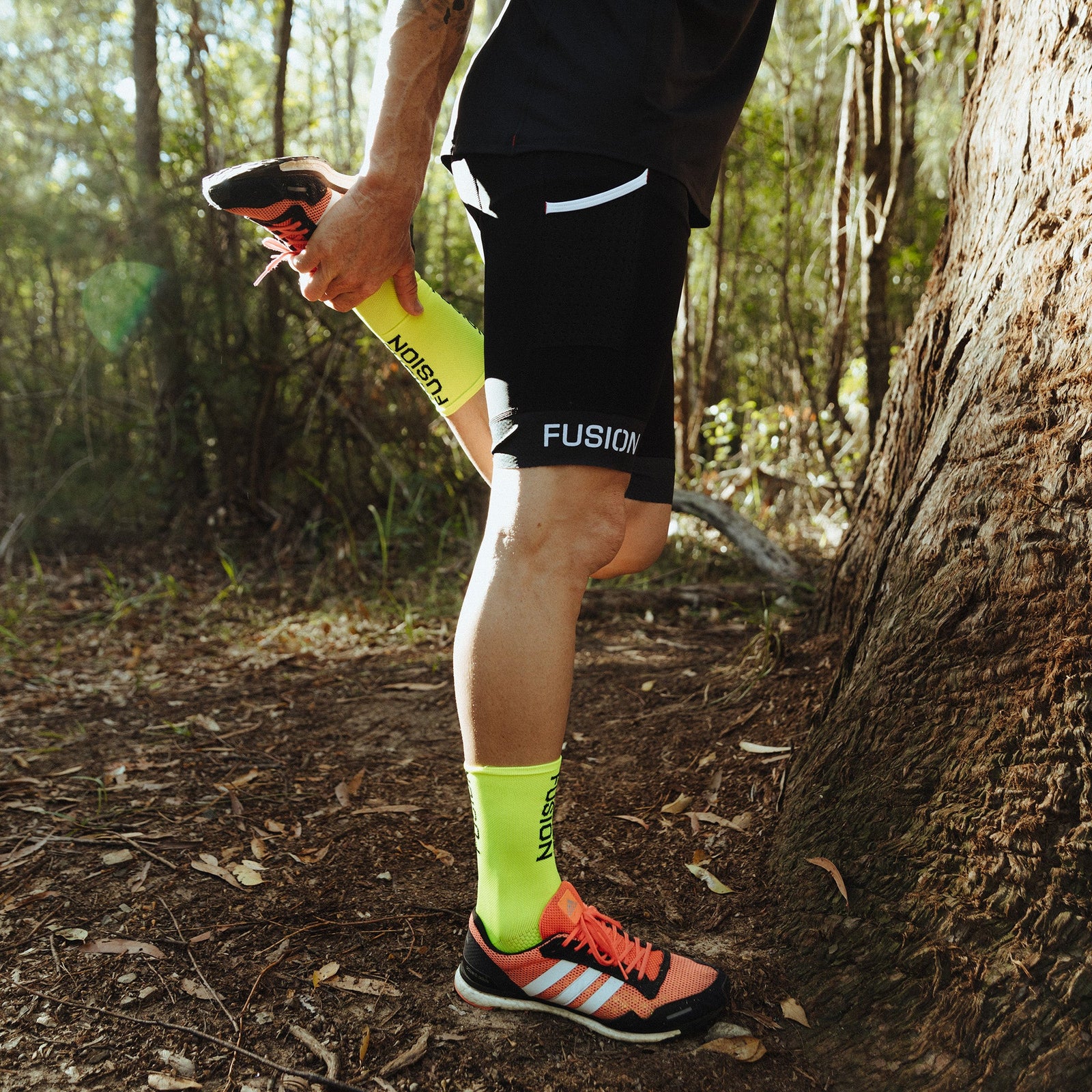 FUSION PWR Compression Socks with Coolmax_Cycling and Running_Collection: Mens_Action