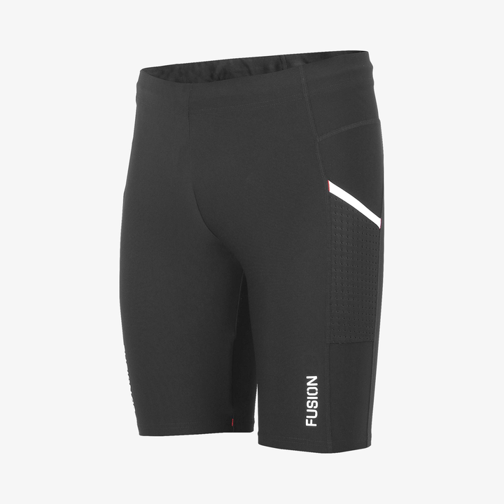 C3 Short Run Tights with side Pockets in black