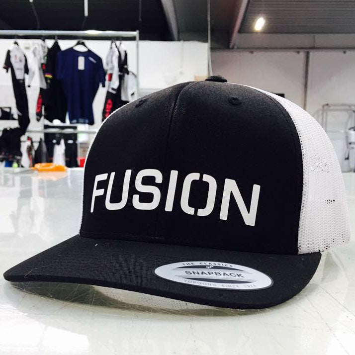 Fusion Trucker Cap_Colour: White/Black