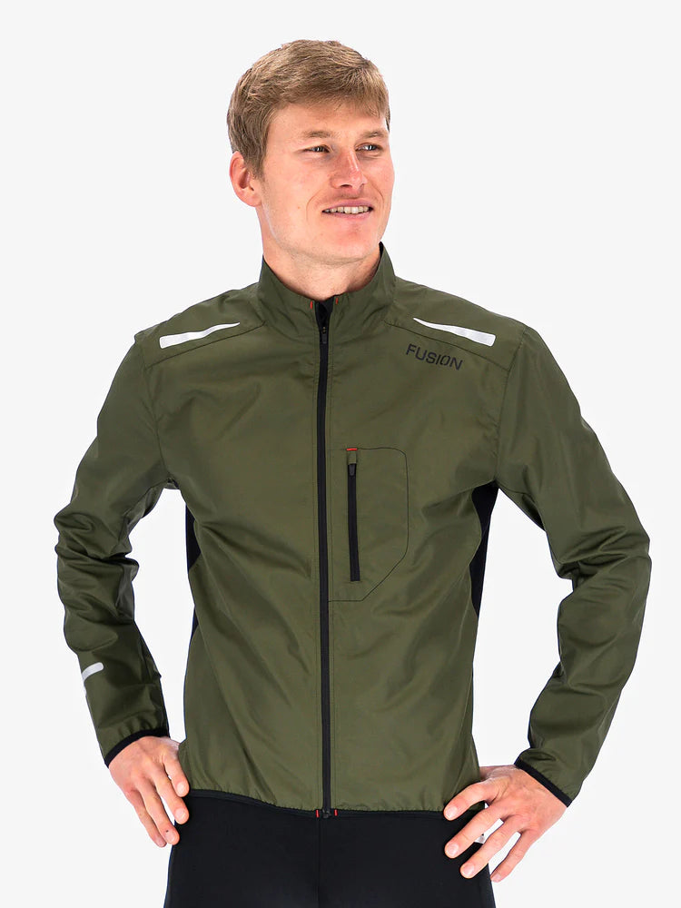 Fusion Men's S1 Run Jacket in Black 