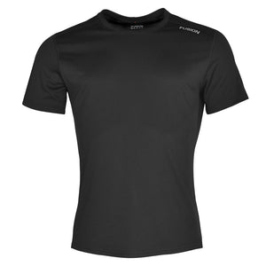 Fusion Mens Nova Technical Running T-Shirt_Colour: Black