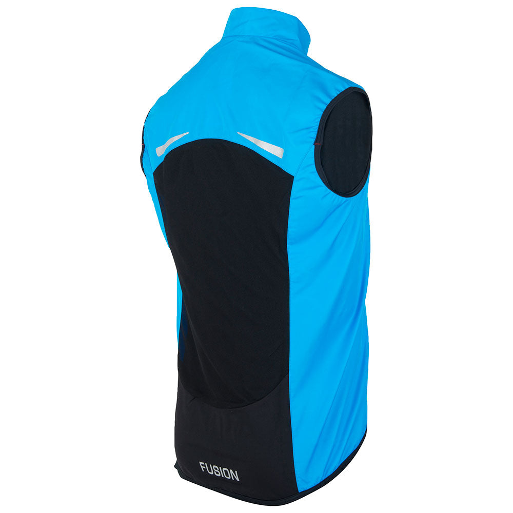 Mens S1 Shell Vest_Running_Colour: Surf