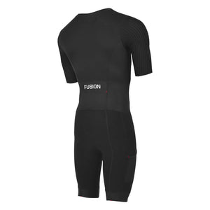 Fusion SLi Speed Suit (all black)_sleeved tri suit_back