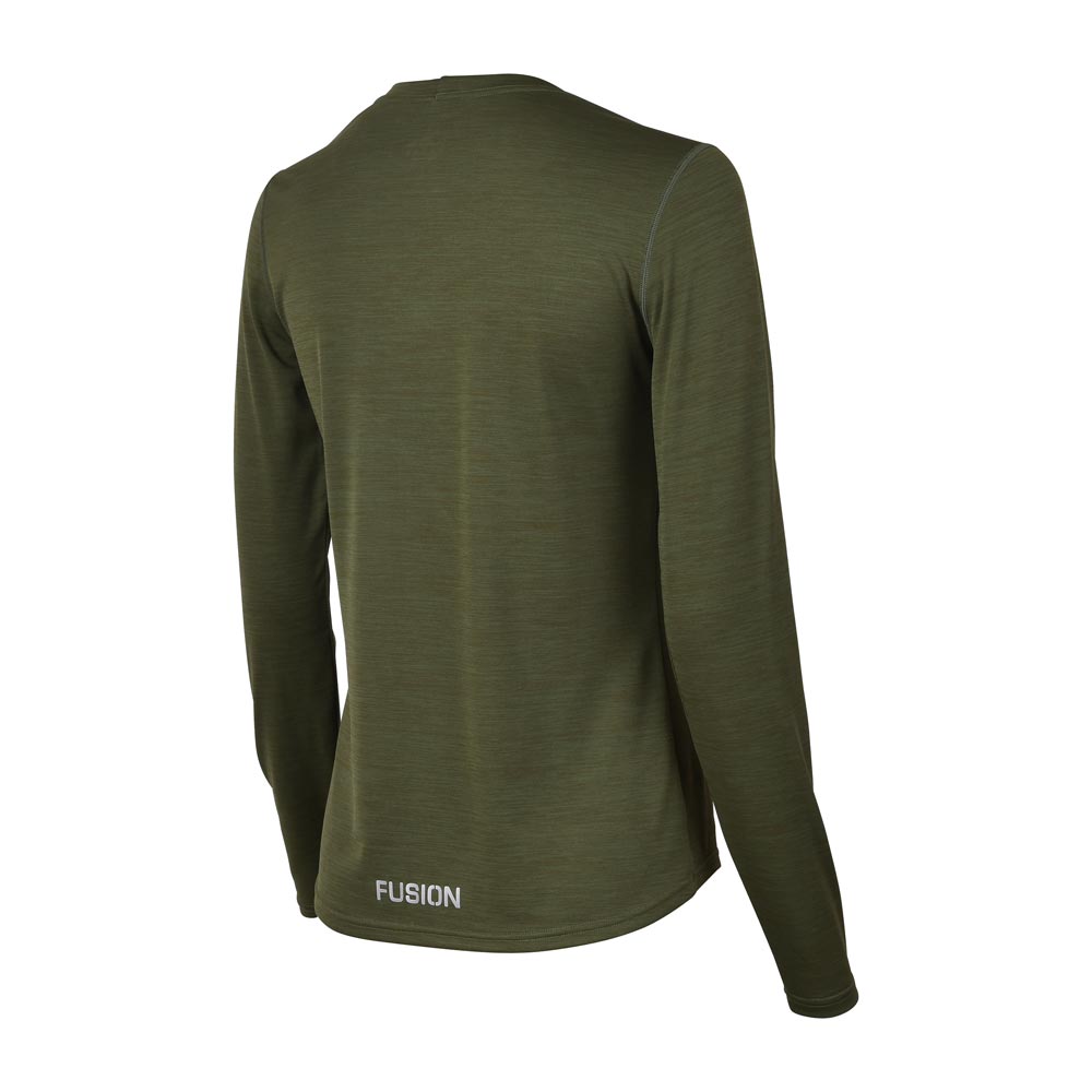Fusion Womens C3 Training LS T-Shirt_Colour: Green