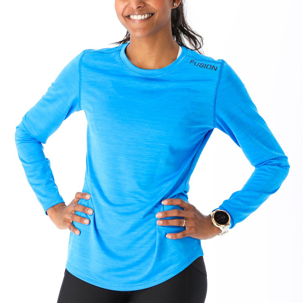 Fusion Womens C3 Training LS T-Shirt_Colour: Surf