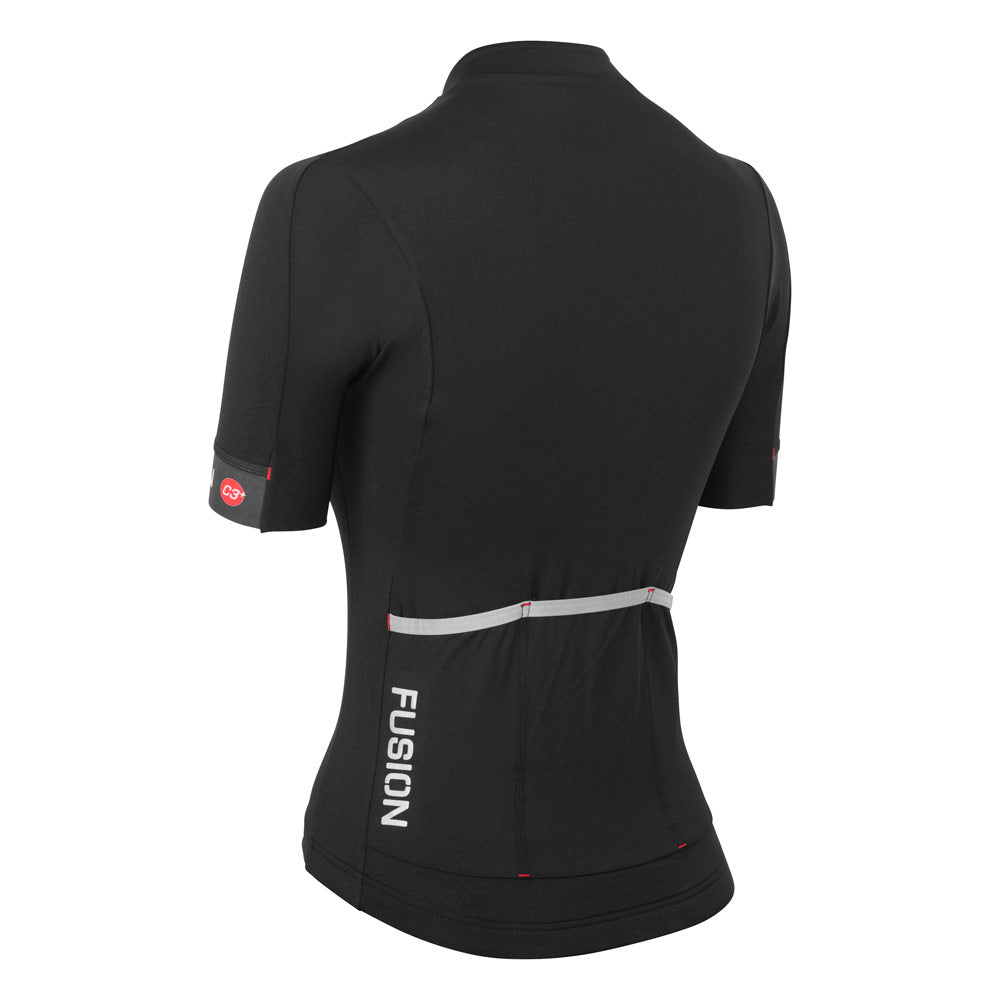 Fusion Women's C3+ Cycle Jersey_Colour: Black