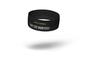INCYLENCE Headband, Black with Canary logo and 'For The Hunters' on the back
