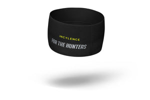 INCYLENCE Headband in Black and Canary. Wide band with 'For The Hunters' on the back.