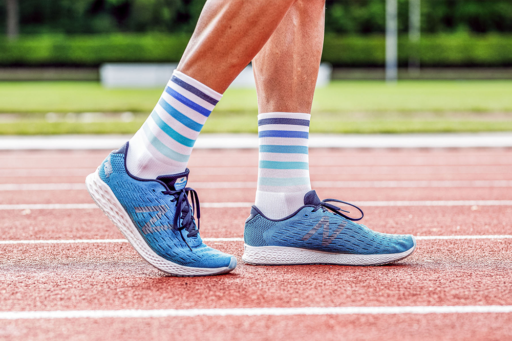 INCYLENCE Running Levels White Long Sock FM Sports