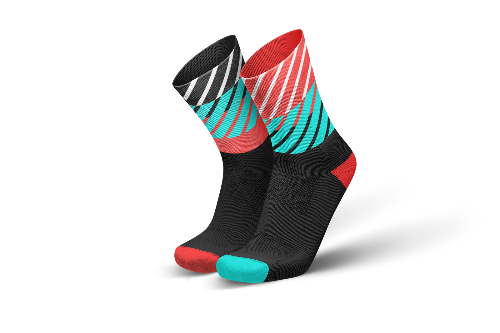 Incylence Running Sock Diagonals Black Inferno Long Sock Socks INCYLENCE EUR 35-38 