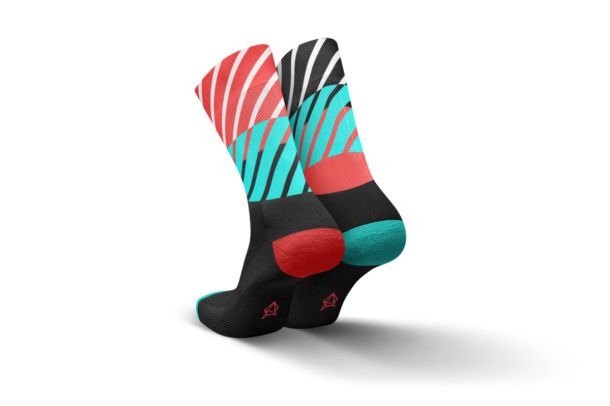 Incylence Running Sock Diagonals Black Inferno Long Sock Socks INCYLENCE 
