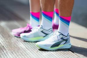 Incylence Running Grades Blue Pink Long Sock Socks INCYLENCE 