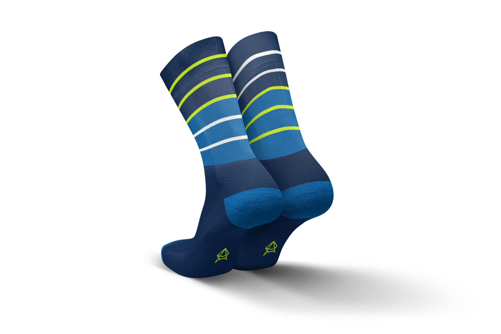 Incylence Running Lines Blue Canary Long Sock Socks INCYLENCE 