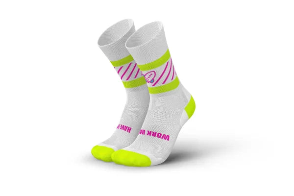 Incylence Ultralight KICKASS White Pink Long Sock Socks INCYLENCE EUR 35-38 