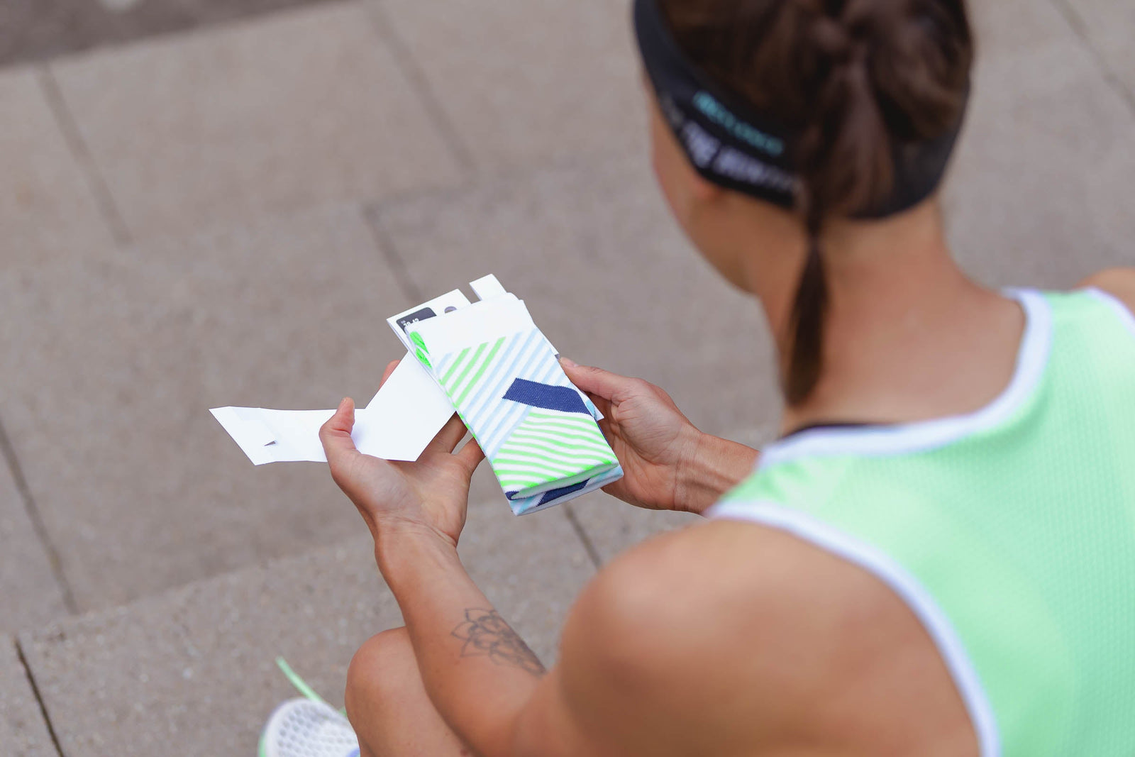 Incylence Ultralight Overlays Mint Green Long Sock Socks INCYLENCE 