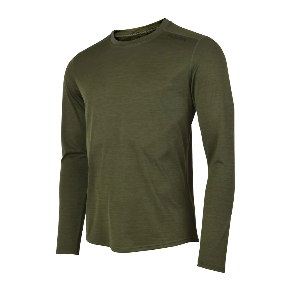 Fusion Mens C3 Training LS T-Shirt_Colour: Green